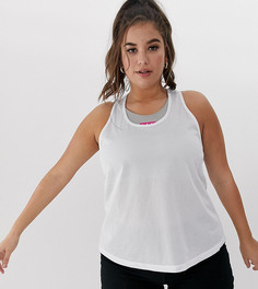 Сетчатая майка ASOS 4505 Curve - Белый