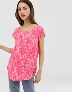 Топ с принтом фламинго Only Nova - Розовый