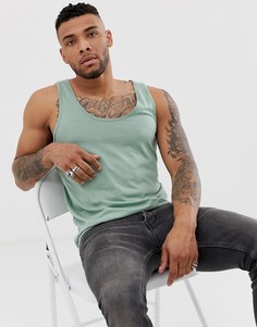 Зеленая майка из органического хлопка ASOS DESIGN - Зеленый