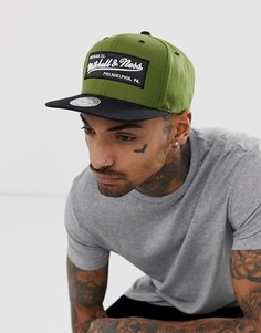 Бейсболка с логотипом оливкового цвета Mitchell & Ness - Зеленый