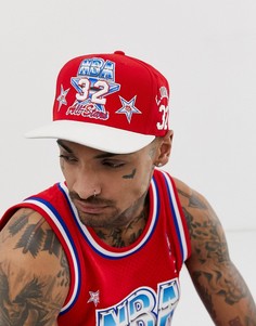 Красная бейсболка Mitchell & Ness Magic Johnson All Stars - Красный