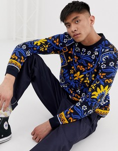 Свободный джемпер с винтажным цветочным узором ASOS DESIGN - Мульти