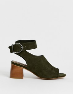 Ботильоны с открытым носком ASOS DESIGN Trina - Зеленый