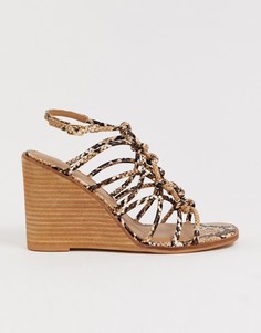 Сандалии на танкетке ASOS DESIGN Zoe - Мульти