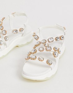 Декорированные сандалии ASOS DESIGN Fireball - Белый