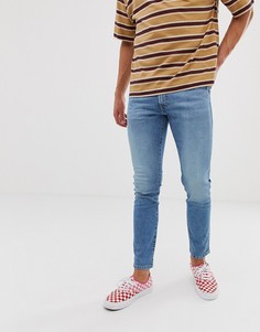 Светлые зауженные джинсы Wrangler Bryson - Синий