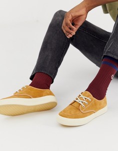 Светло-коричневые замшевые кроссовки Fred Perry Ealing - Рыжий