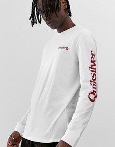 Белый лонгслив Quiksilver Check It - Белый