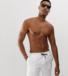 Белые шорты для плавания средней длины ASOS DESIGN Tall - Белый