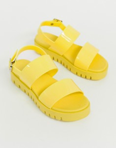 Силиконовые сандалии ASOS DESIGN Fadey - Желтый