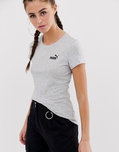 Серая футболка с логотипом Puma essentials - Серый