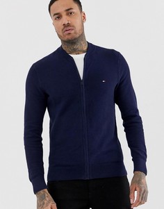 Фактурная бейсбольная куртка Tommy Hilfiger - Синий