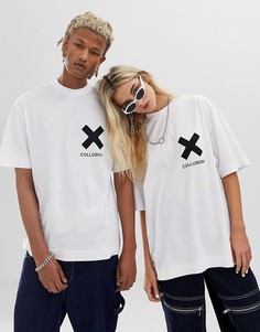 Белая футболка с логотипом COLLUSION Unisex - Белый