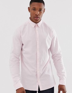 Розовая рубашка на пуговицах из эластичного хлопка Jack & Jones Premium - Розовый