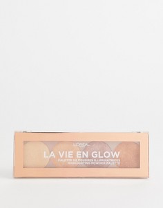 Палитра пудр-хайлайтеров LOreal Paris La Vie En Glow Warm Glow - Мульти
