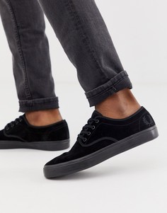 Черные замшевые кроссовки Fred Perry Merton - Черный