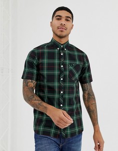 Зеленая рубашка с короткими рукавами Fred Perry - Зеленый