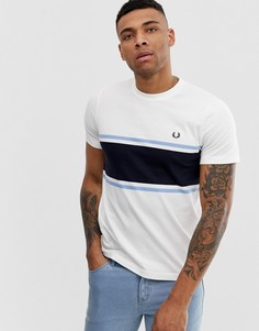 Белая футболка со вставкой Fred Perry - Белый