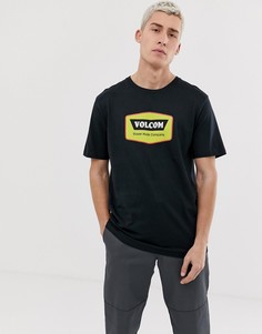 Черная футболка с логотипом Volcom Cresticle - Черный