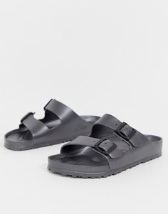 Темно-серые сандалии с эффектом металлик Birkenstock Arizona EVA - Серый