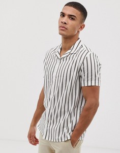 Светло-бежевая рубашка с полосками Burton Menswear - Кремовый