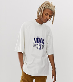Белая oversize-футболка с логотипом Noak - Белый