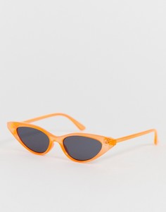 Оранжевые солнцезащитные очки кошачий глаз New Look - Оранжевый