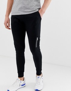 Черные джоггеры скинни ASOS DESIGN MA1 - Черный