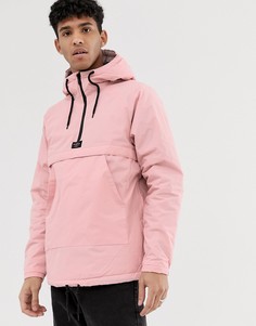 Розовая куртка с короткой молнией и капюшоном Pull&Bear - Розовый