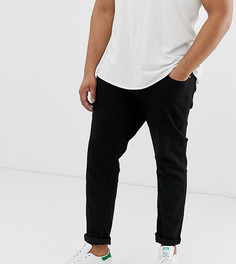 Черные зауженные джинсы большого размера Jack & Jones - Черный