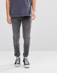 Черные зауженные джинсы ASOS - Черный