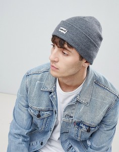 Шапка-бини с вышитым логотипом Levis - Серый Levis®