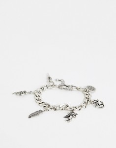 Серебристый браслет с подвеской ASOS DESIGN - Серебряный