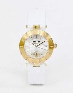 Часы с белым кожаным ремешком Versus Versace SP7721 0018 - Белый