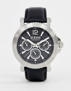 Часы с черным кожаным ремешком Versus Versace Steenburg SP5202 0018 - Черный