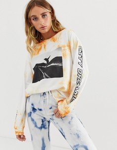 Oversize-лонгслив с принтом тай-дай ASOS DESIGN - Мульти