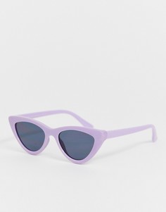 Солнцезащитные очки кошачий глаз в сиреневой оправе New Look - Фиолетовый