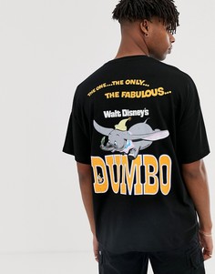 Oversize-футболка с принтом и надписью Dumbo на спине ASOS DESIGN - Черный