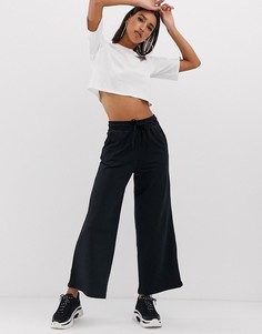 Базовые джоггеры с широкими штанинами ASOS DESIGN - Черный