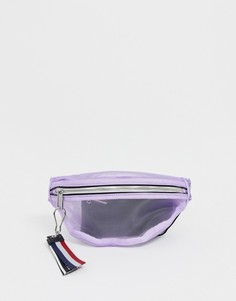 Сетчатая сумка-кошелек с фирменной лентой Tommy Jeans - Фиолетовый