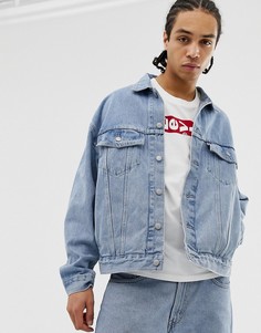 Выбеленная джинсовая oversize-куртка Levis - Синий Levis®