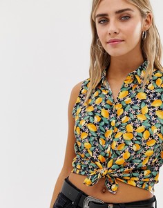 Блузка без рукавов с принтом Bershka - Мульти