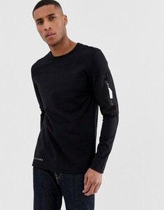 Лонгслив с молнией Jack & Jones Core - Черный