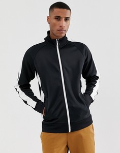 Свитшот на молнии в стиле ретро Jack & Jones Originals - Черный