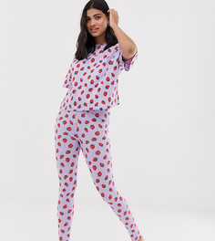 Пижама с леггинсами и принтом ASOS DESIGN - Мульти