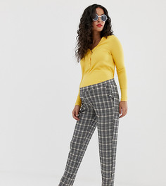 Свободные трикотажные брюки в клетку Mamalicious - Мульти Mama.Licious