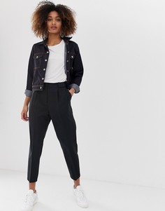 Суженные книзу строгие брюки ASOS DESIGN - Черный