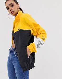 Свитшот колор блок (желтый/черный) adidas Originals - Черный
