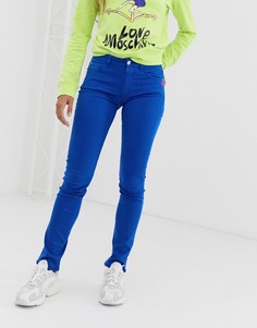 Синие джинсы скинни Love Moschino - Синий