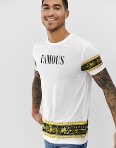 Футболка с принтом в стиле барокко ASOS DESIGN - Белый